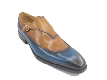 Two Tone Oxford Blue/Brown